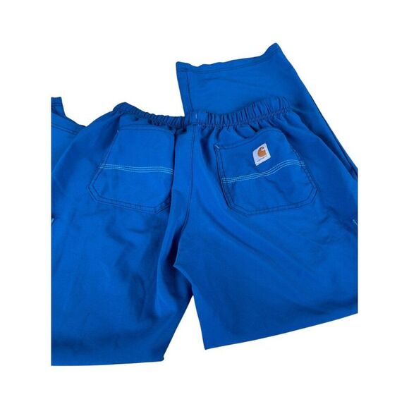 Carhartt Force Womens Petite small Scrub Pants In Bright Blue - Picture 6 of 8